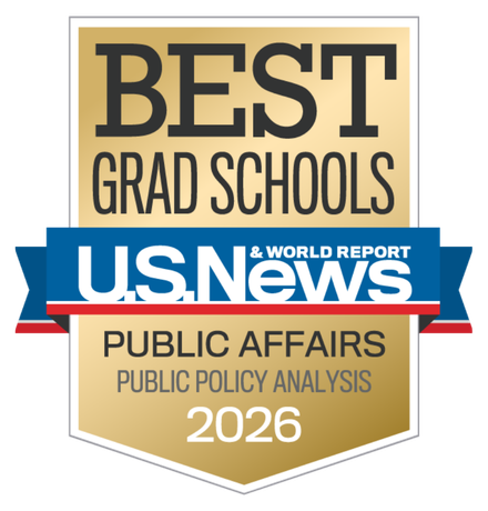 Best Grad Schools US News and World Report Badge "Public Policy Analysis"
